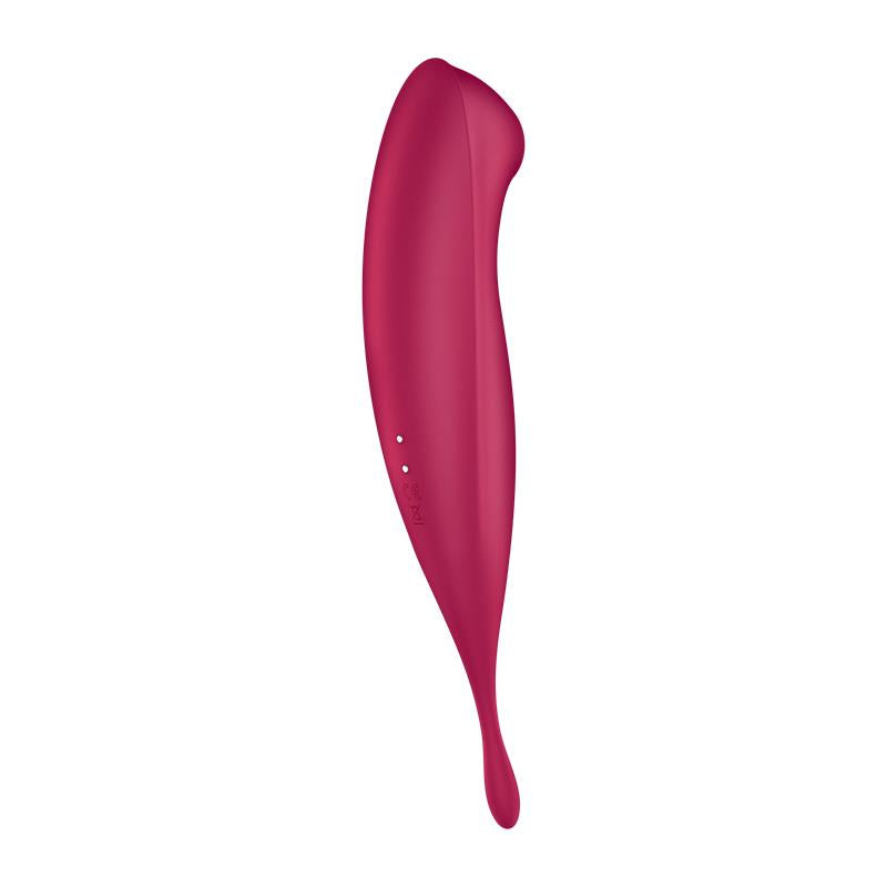Twirling Pro Clitoris Sucker and Vibe APP Satisfyer Connect Dark Red