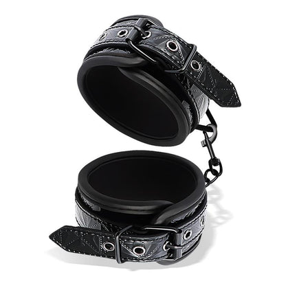 Adjustable Handcuffs Sapphire Vegan Leather