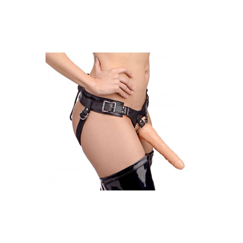 Bodice Corset Style Strap On Harness Black