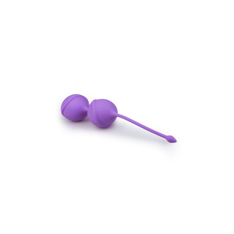 Double Vagina Balls Silicone Purple