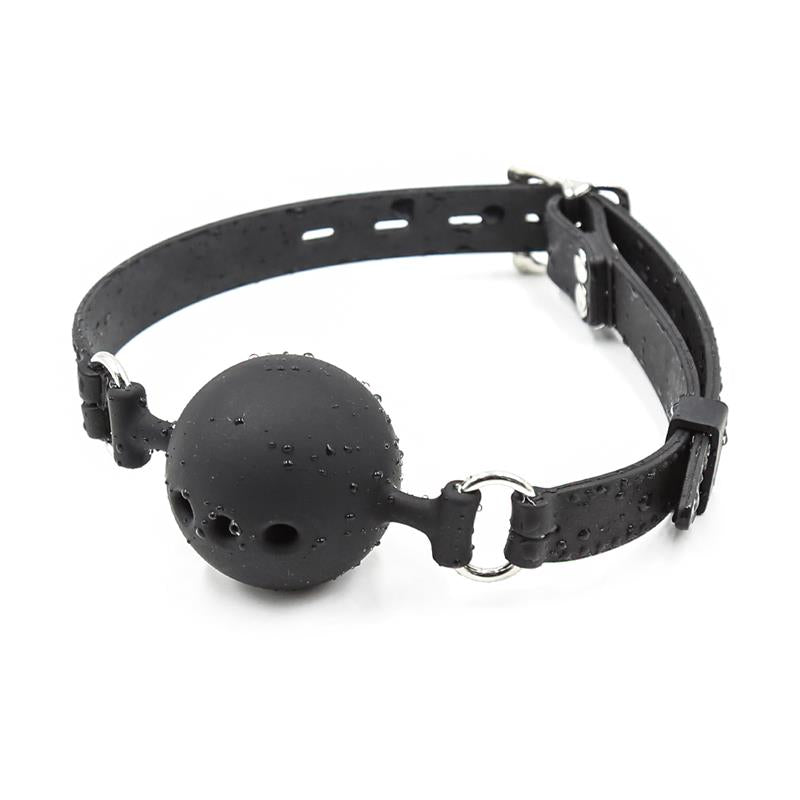 Silicone Breathable Ball Gags 45 cm Size M Black