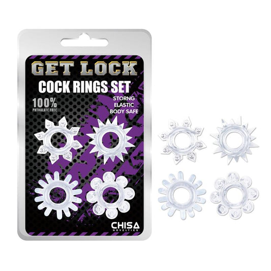 Cock Rings Set Clear