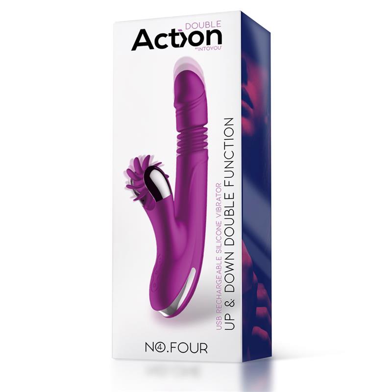 No Four Up and Down Vibrator with Rotating Wheel
