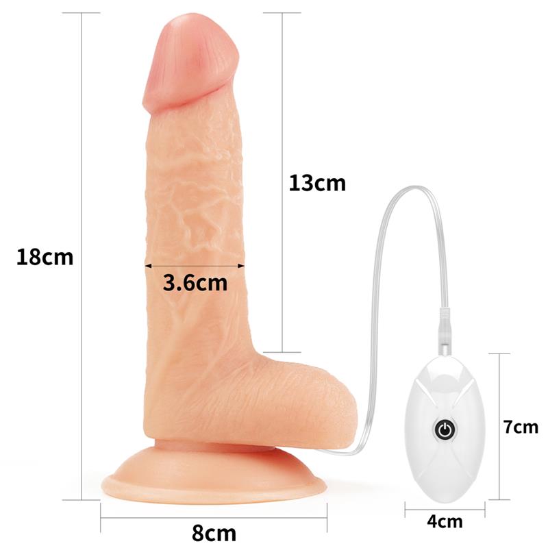 Strap on with Vibrating Dildo and Remote Control 70