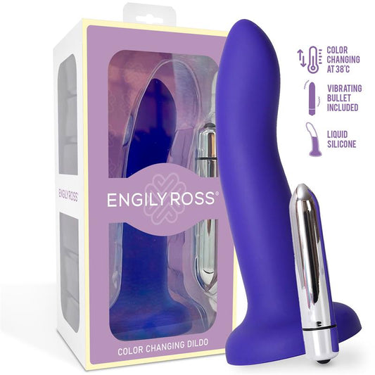 Color Changing Dildo Purple to Pink Size S 14 cm