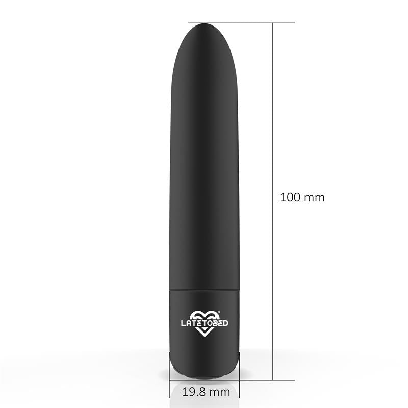 Shoty Vibrating Bullet USB 10 Speeds Powerful Motor Black