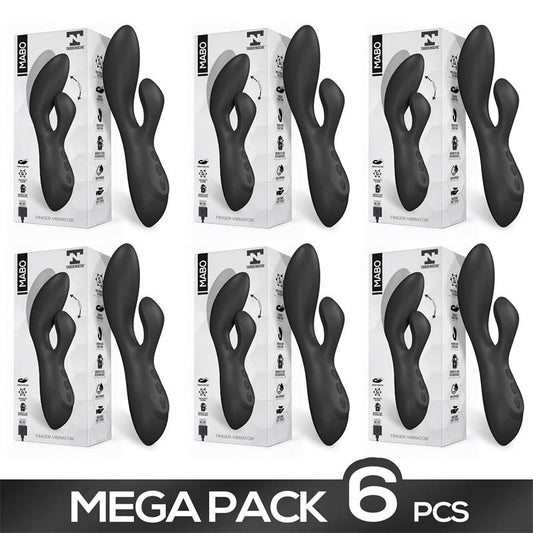 Pack of 6 Mabo G Spot Vibe with Finger Movement Unibody Silicone