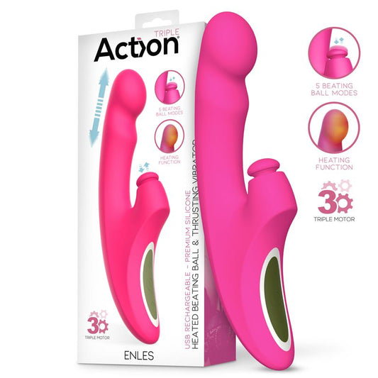 Enles Vibe with Beating Ball Thrusting y Heat Function