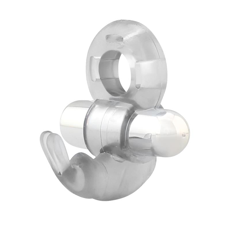 Horizon Vibrating Penis Ring with Rabbit Clear