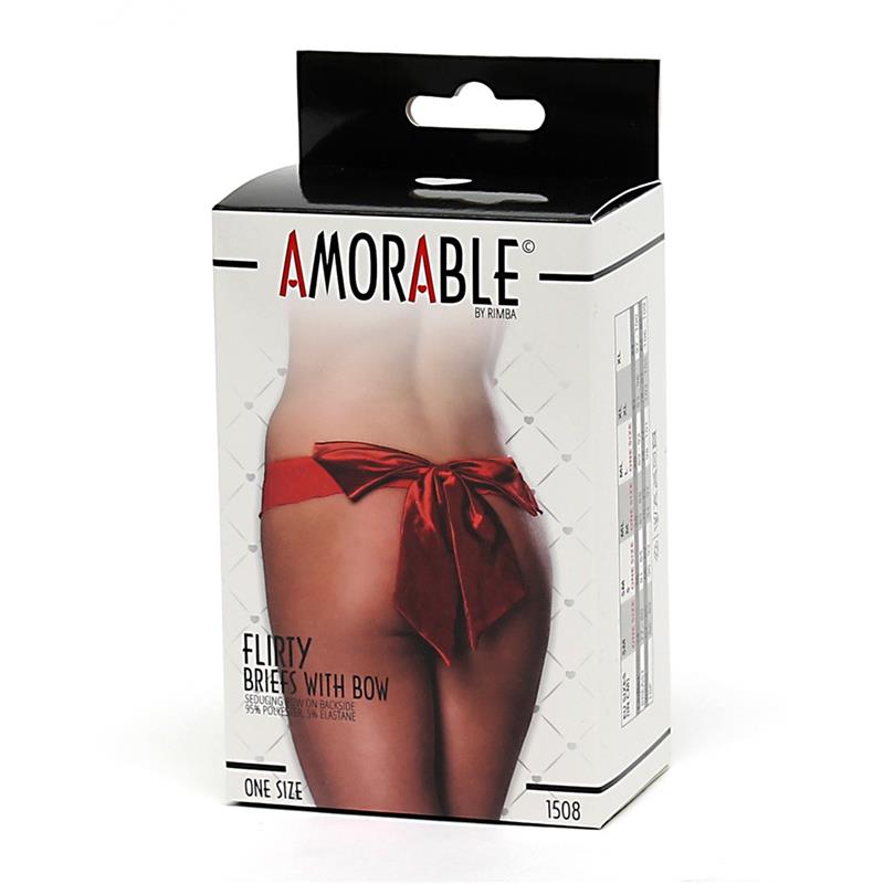 Panties with Bow Red One Size